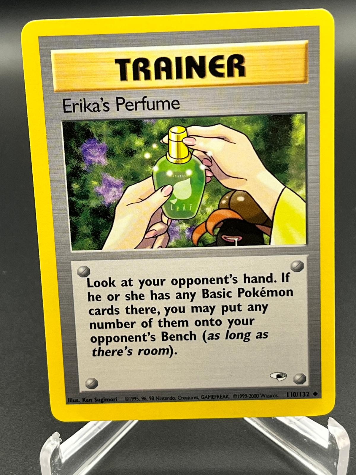 Pokemon Erika's Perfume 110/132 Gym Heroes Ken Sugimori NM