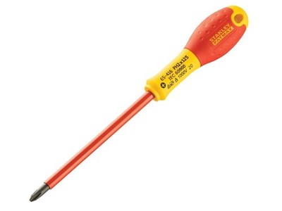 STANLEY  Hand Tools - FatMax  VDE Insulated Screwdriver Phillips Tip PH2 x 125mm