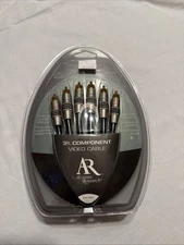 Acoustic research 3 foot 24k gold plated component cables, PR 190 New Unopened