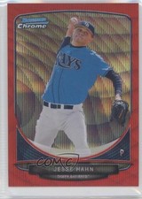 2013 Bowman Wrapper Redemption Red Wave Refractor 8/25 Jesse Hahn #BCP7 1b8