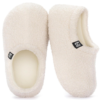 Hausschuhe Damen Teddy Fleece geschlossene Ferse warm flauschig Pantoffeln weich