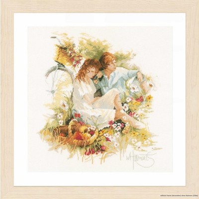 Lanarte cross stitch kit ''Picnic'', counted, DIY