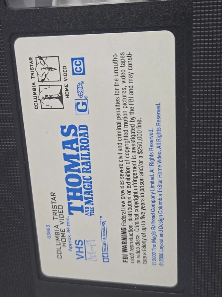 Thomas And The Magic Railroad VHS Used Peter Fonda Alec Baldwin Kids Clamshell Foto 3 de 4