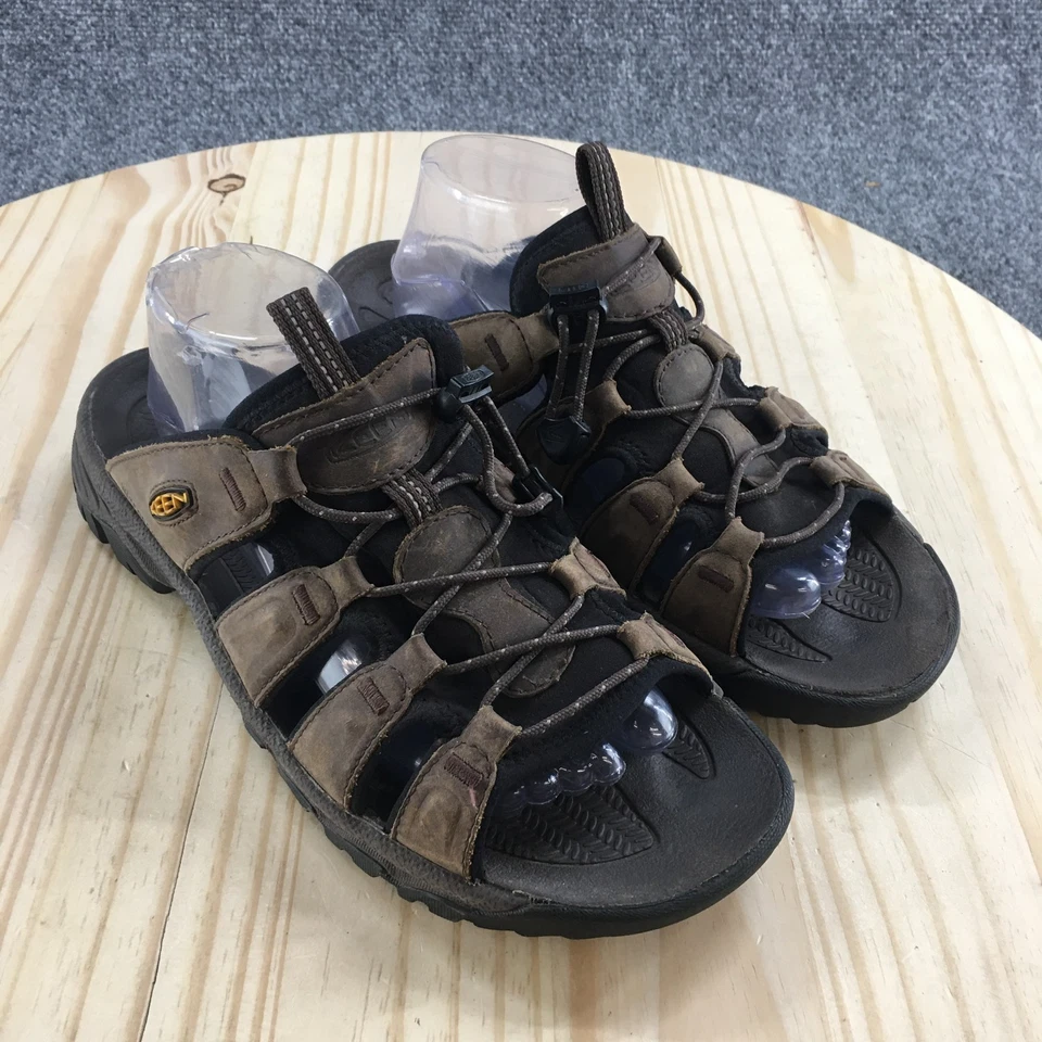 Sandalias Keen Para Hombre 9.5 Targhee III Deslizables Cuero Marrón Punta Abierta Sin Cordones 1022599 Foto 3 de 4