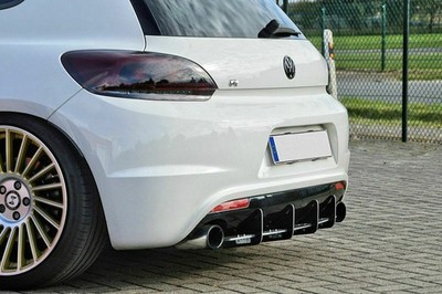 Rear Bumper diffuser addon ribs/ fins For VW Scirocco R 08-14