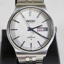 Seiko EMBLEM Automatic Men's Watch, Day-Date, Used, Japan
