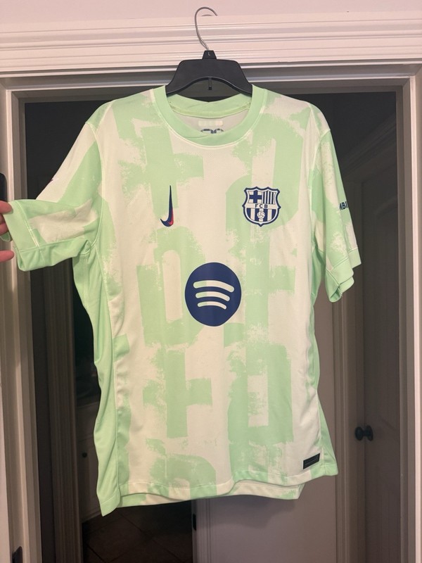 Nike FC Barcelona Third  Jersey Lamine Yamal #19 Mens Large