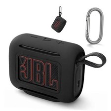 Silicone Case Compatible with JBL GO 5 Bluetooth Speaker, Travel Carrying Black