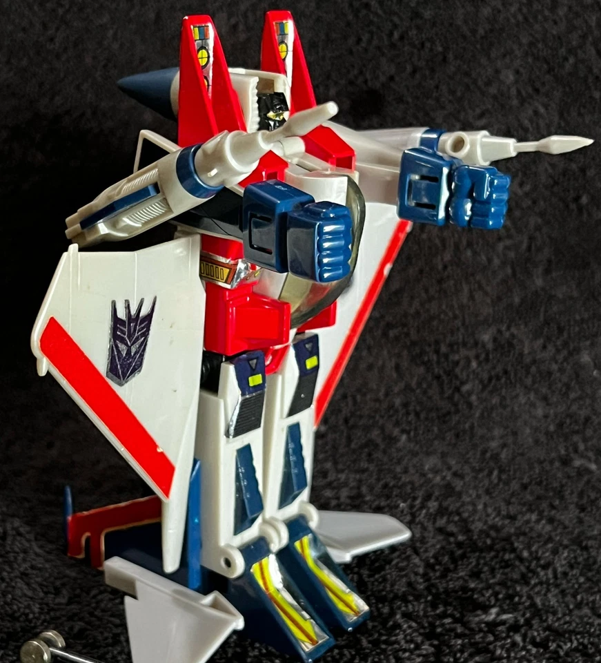 G1 1984 STARSCREAM • RUB SIGN • VINTAGE G1 TRANSFORMERS - Image 4 of 4