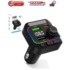 63W FM Transmitter Bluetooth Car Adapter, Wireless FM Bluetooth Transmitter