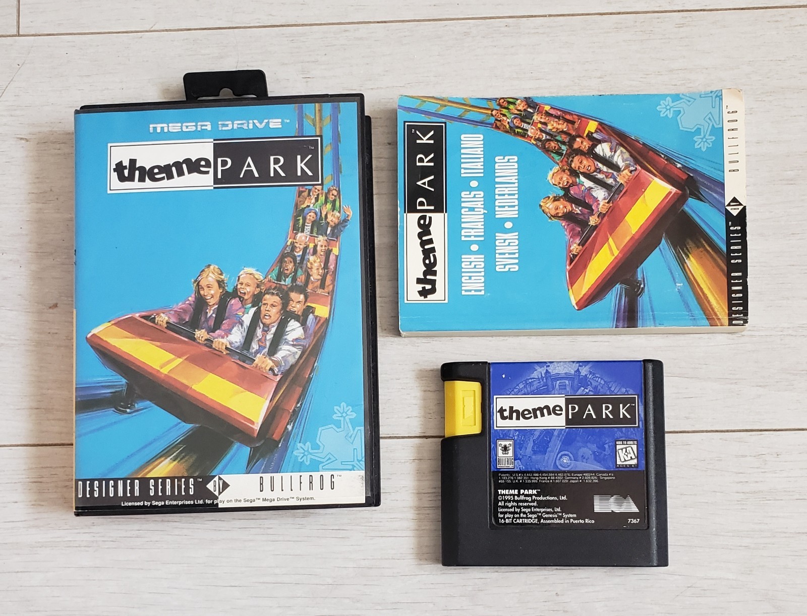 Jeu Sega Megadrive mega drive theme park complet notice 