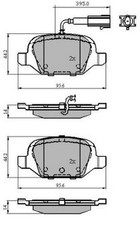 NAP Rear Brake Pad Set for Fiat 500 Abarth Esseesse 1.4 June 2011 to March 2016