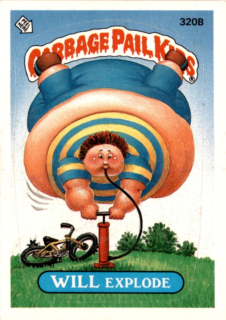 1987 Topps Garbage Pail Kids Series 8 #320b Will Explode