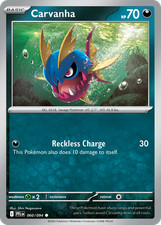 CARVANHA 060/094 C PHANTASMAL FLAMES POKEMON LP