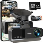 4K+4K Dash Cam Front and Rear, Free 128GB Card Included, 5.8GHz WiFi-20MB/s Fast