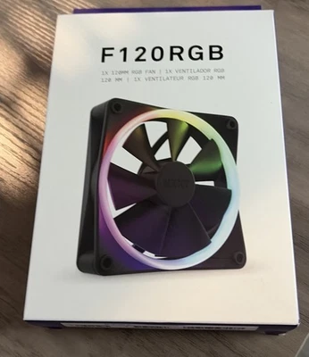 NZXT F120 RGB 120mm RGB PWM PC Fan High Airflow, Low Noise Fluid Dynamic Bearing - Image 1 of 3