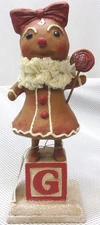 Bethany Lowe Debra Schoch Gingerbread Girl, Retired Christmas Decoration