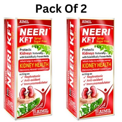 2 × Aimil Neeri KFT Syrp Sugar Free 200ml, Free Shipping