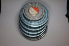 8mm film reels cans, 5 pcs 5" 200 Metal Reels Cans plus 1 150' metal reel/can