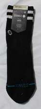 Stance Women's Casual Mid Cushion Quarter Height Socks BM7 Black Medium NWT
