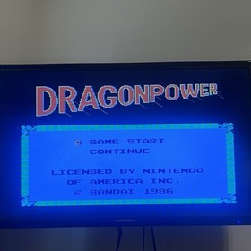 Vintage Dragon Power (Nintendo NES 1987) Retro Cartridge Bandai Video Game USA
