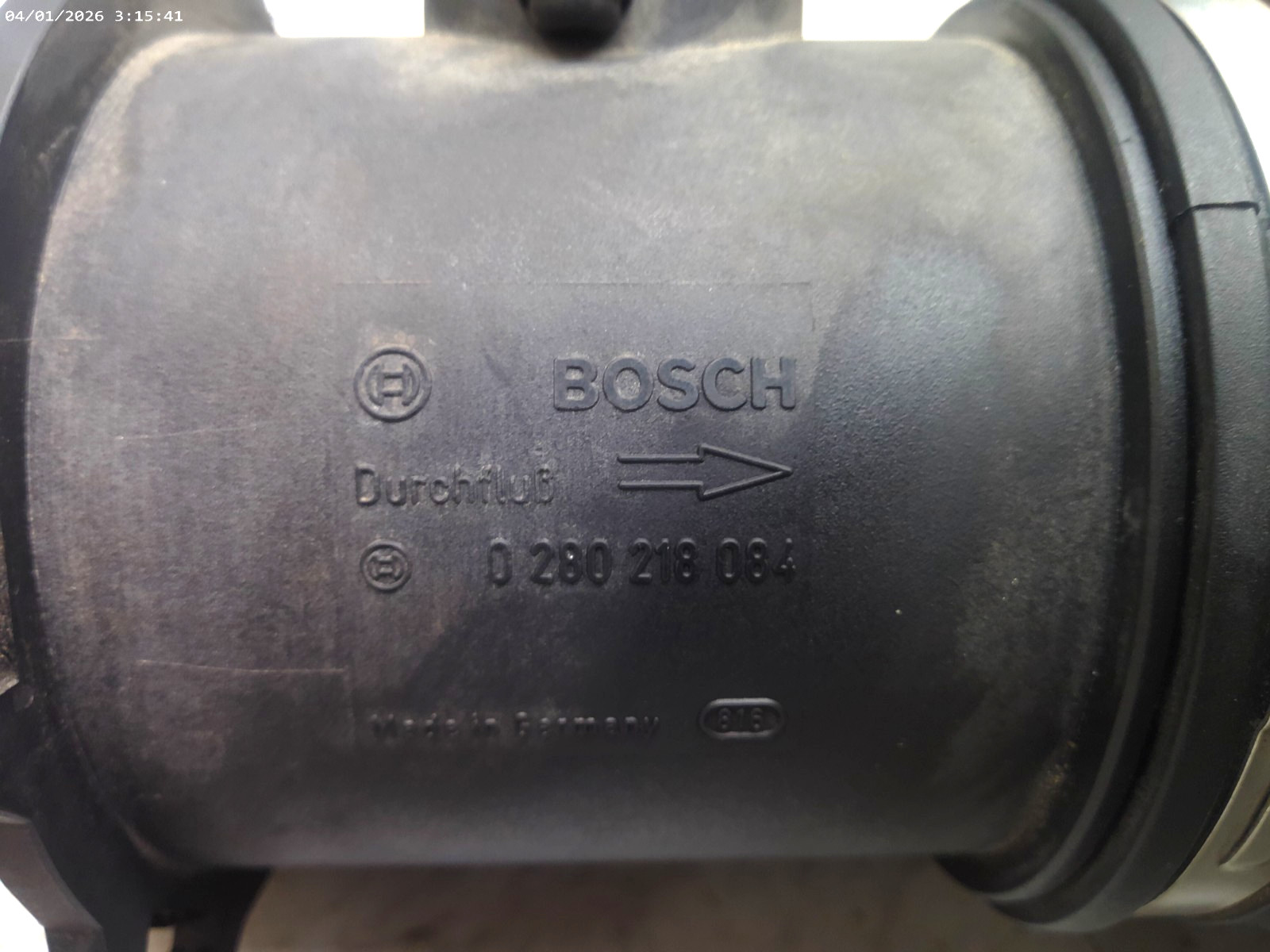 0280750101 04-08 4.2L MASERATI QUATTROPORTE THROTTLE BODY w/ MAF Intake Pipe