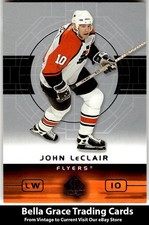 2002-03 SP Authentic John LeClair #68 Philadelphia Flyers NHL Hockey