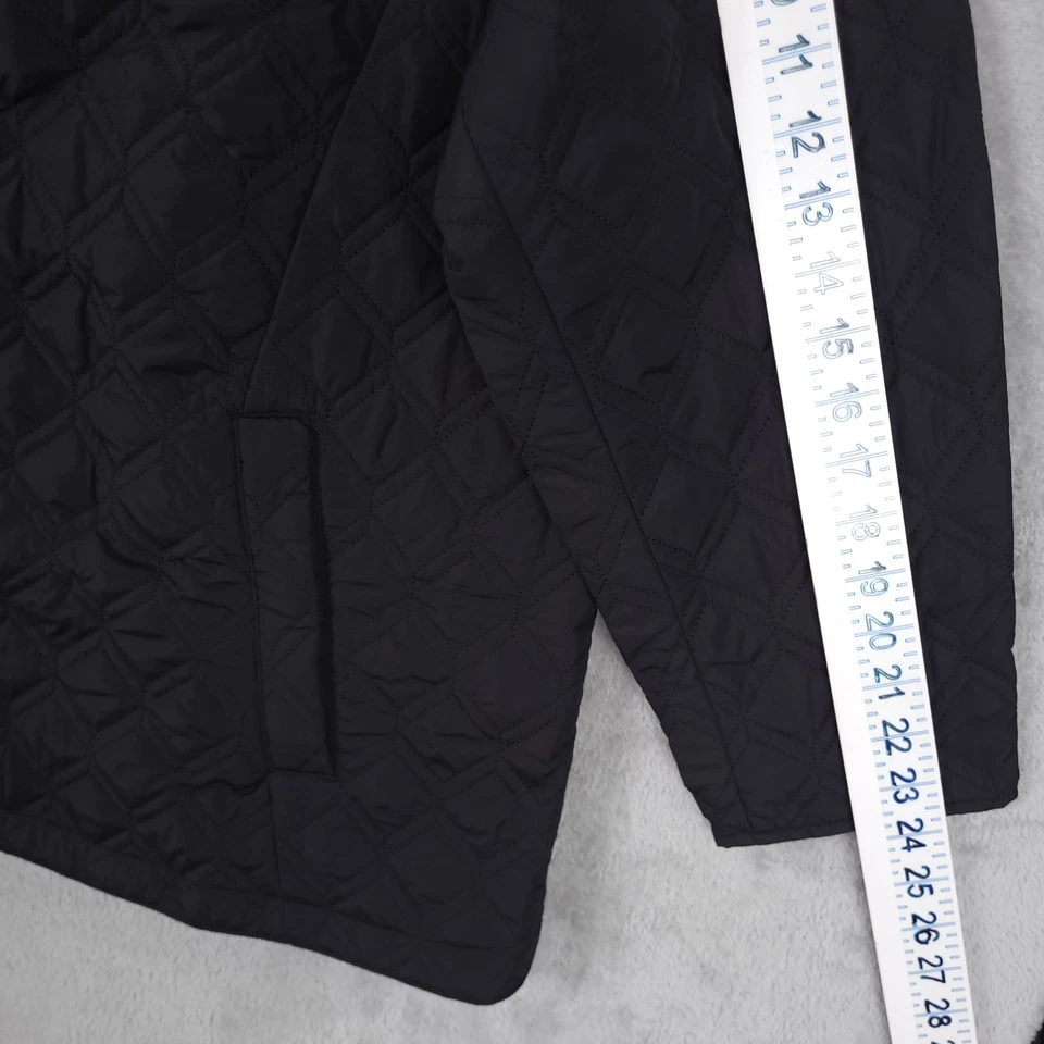 Chaqueta Lands End Mujer Negra Talla 2X Primaloft Acolchada Embalable Botones Bolsillos Foto 4 de 4