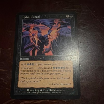 Wizards of the Coast Cabal Ritual Torment 51/143 Instant Black Greg & Tim Hilde…