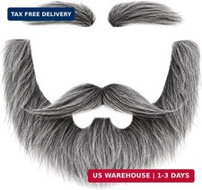 DIY Self Adhesive Fake Mustache Novelty Mustaches Black and White