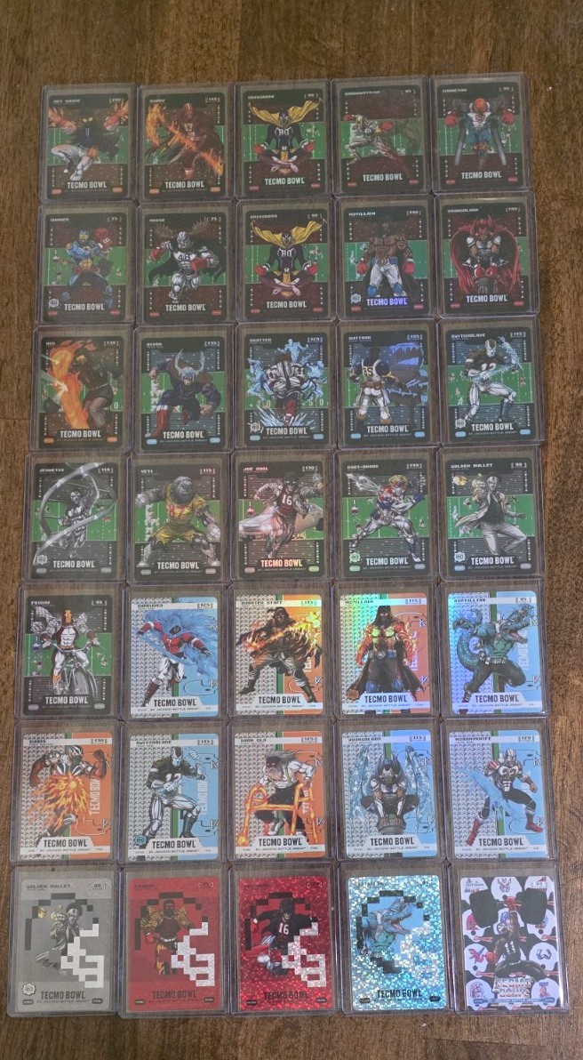 Tecmo  Bowl Bo Jackson Battle Arena 2026  Card Lot Of (35) Cards