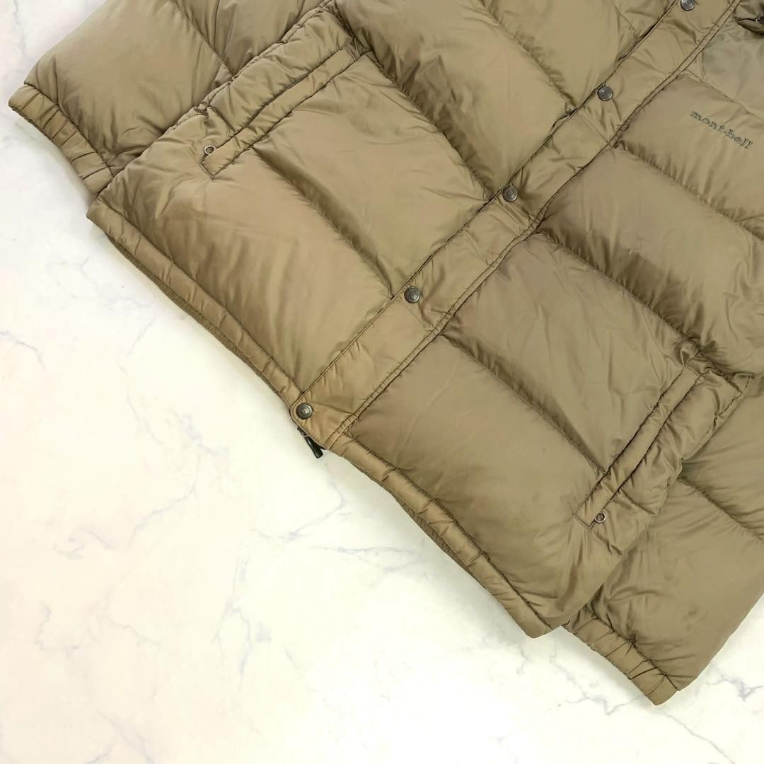 Montbell Basic Down Jacket Men's L Beige D392 - image 3