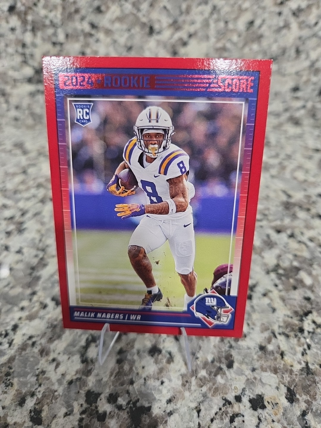 2024 Score - Rookies Malik Nabers #306 Red (RC)