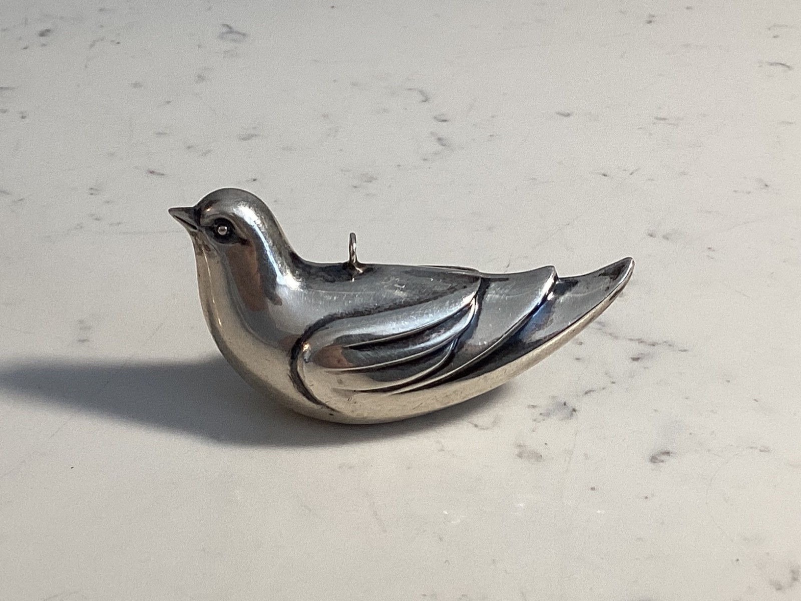 HUGE AUTHENTIC SIGNED STERLING SILVER REPOUSSE BI… - image 1