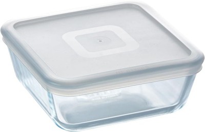 Pyrex Cook&Freeze Quadratischer Behälter mit Deckel, 15x15 cm x 6cm -0,85 