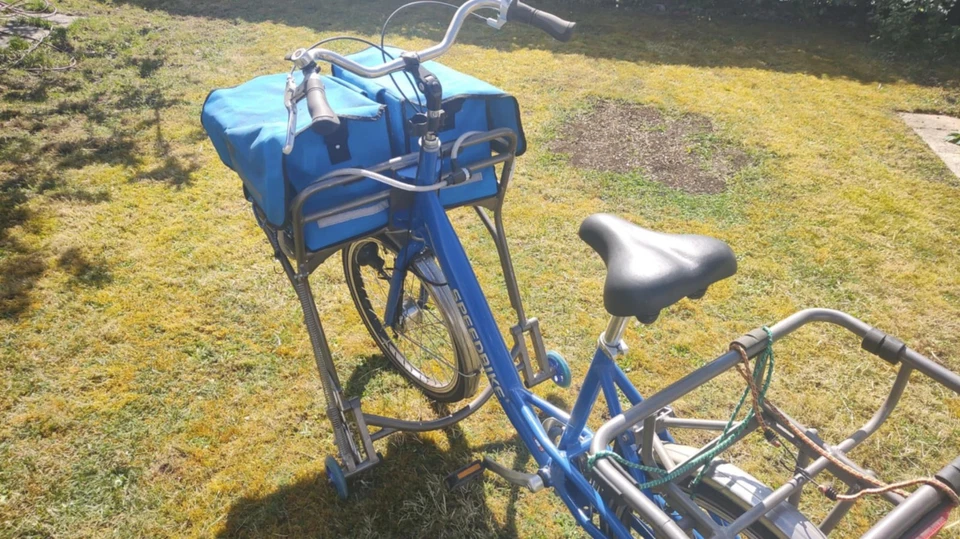 Cargo-Bike Lastenrad Transport-Fahrrad Speedbike, 50 cm, blau, Post, Zusteller - Bild 4 von 4