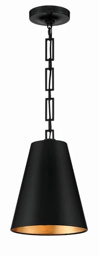 Crystorama Alston 10" Wide Matte Black 2-Light Mini Chandelier - Picture 2 of 10