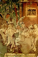 Princess's Procession at Ajanta, India - 1965 Postcard