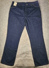 VTG Mens Wrangler Jeans Dark Wash Regular Fit Made in USA 85223PW 42x32 39x31 