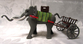 VINTAGE LEGO ORIENT EXPEDITION 7414 ELEPHANT CARAVAN W/ CARDS 2003  RETIRED USED