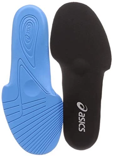 asics soletta CALCIO CALZETTONE sottopiede nero argento puro L