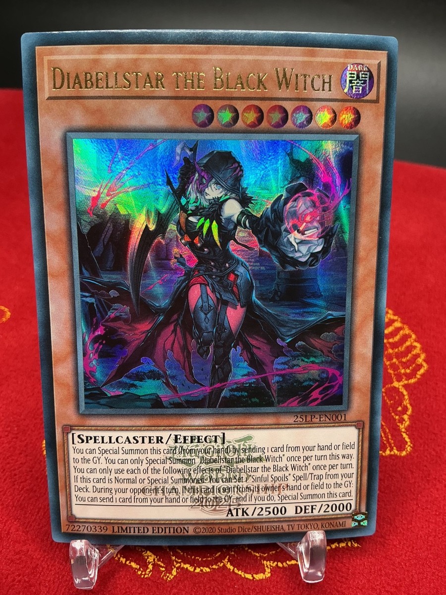 Diabellstar the Black Witch (EUR) 25LP-EN001 Yugioh Emblazoned