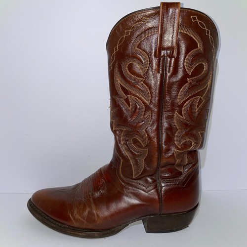 Stivali da cowboy Dan Post da uomo taglia 9,5 stile pelle marrone CP 2111 - Foto 3 di 13