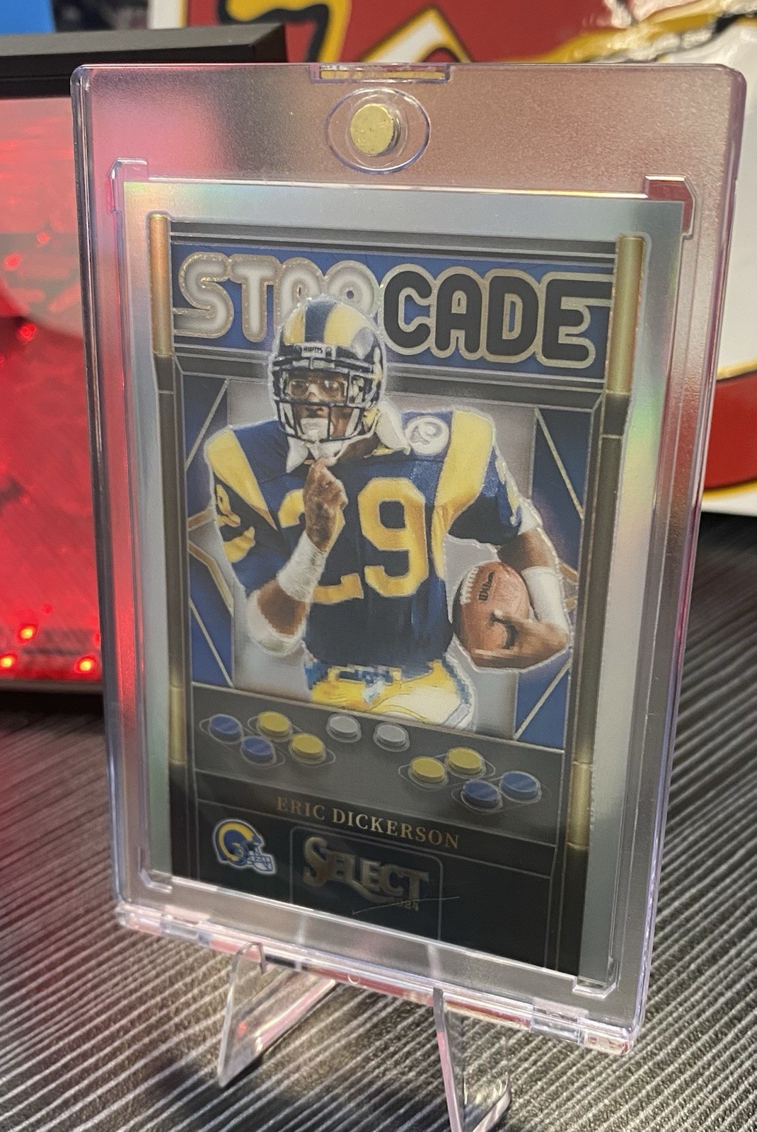 2024 Panini Select Eric Dickerson Starcade Case Hit SSP LA Rams 🔥🔥 HOF