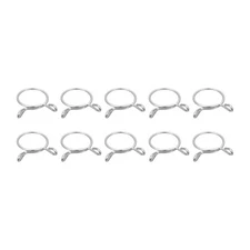 Fuel Line Hose Clips, 10pcs 21mm 304 Stainless Steel Tube Spring Clamps(Silver)