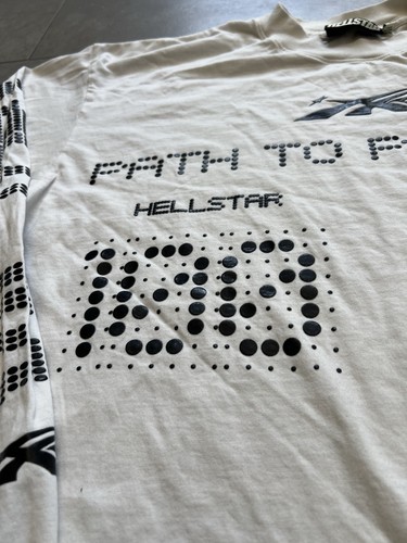 Hellstar Scoreboard Path To Paradise White Long Sleeve Tee Shirt Mens Sz XXL - Picture 9 of 22