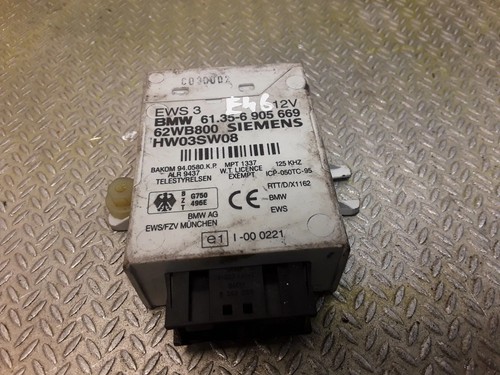 BMW 3 E46 Wegfahrsperre Steuergerät Modul ECU 6905669
