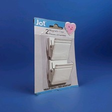 Jot Magnetic Clip 2pk Heavy Duty White Color