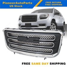 For 2013-2017 Gmc Acadia Slt Front Bumper Upper Grille Assembly Chromeblack