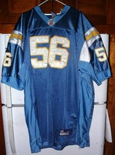REEBOCK ON FIELD SHAWN MERRIMAN SAN DIEGO CHARGERS FOOTBALL JERSEY-60 ! 